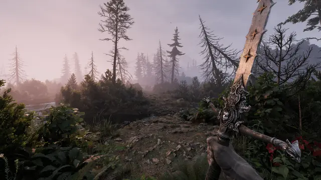 Official Fatekeeper screenshot showing first-person melee and magic combat